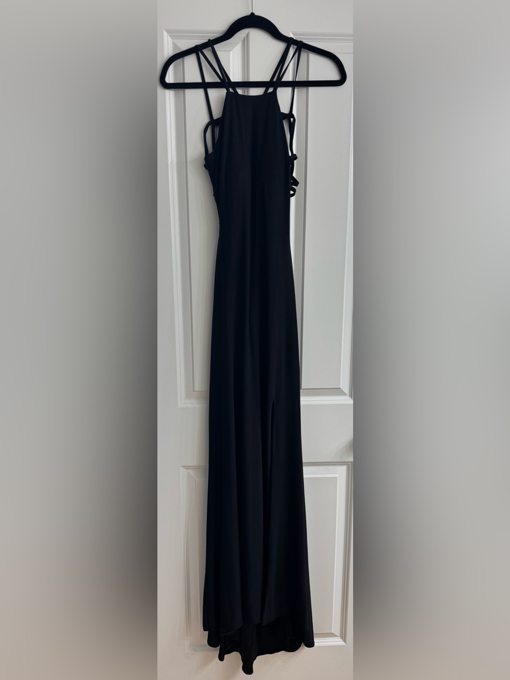 Morgan & Co. Black Strappy Maxi Dress
